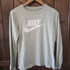 Nike Light Green Long Sleeve Shirt